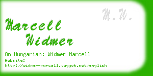 marcell widmer business card